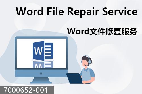 WORD文件恢复服务                               7000652-001